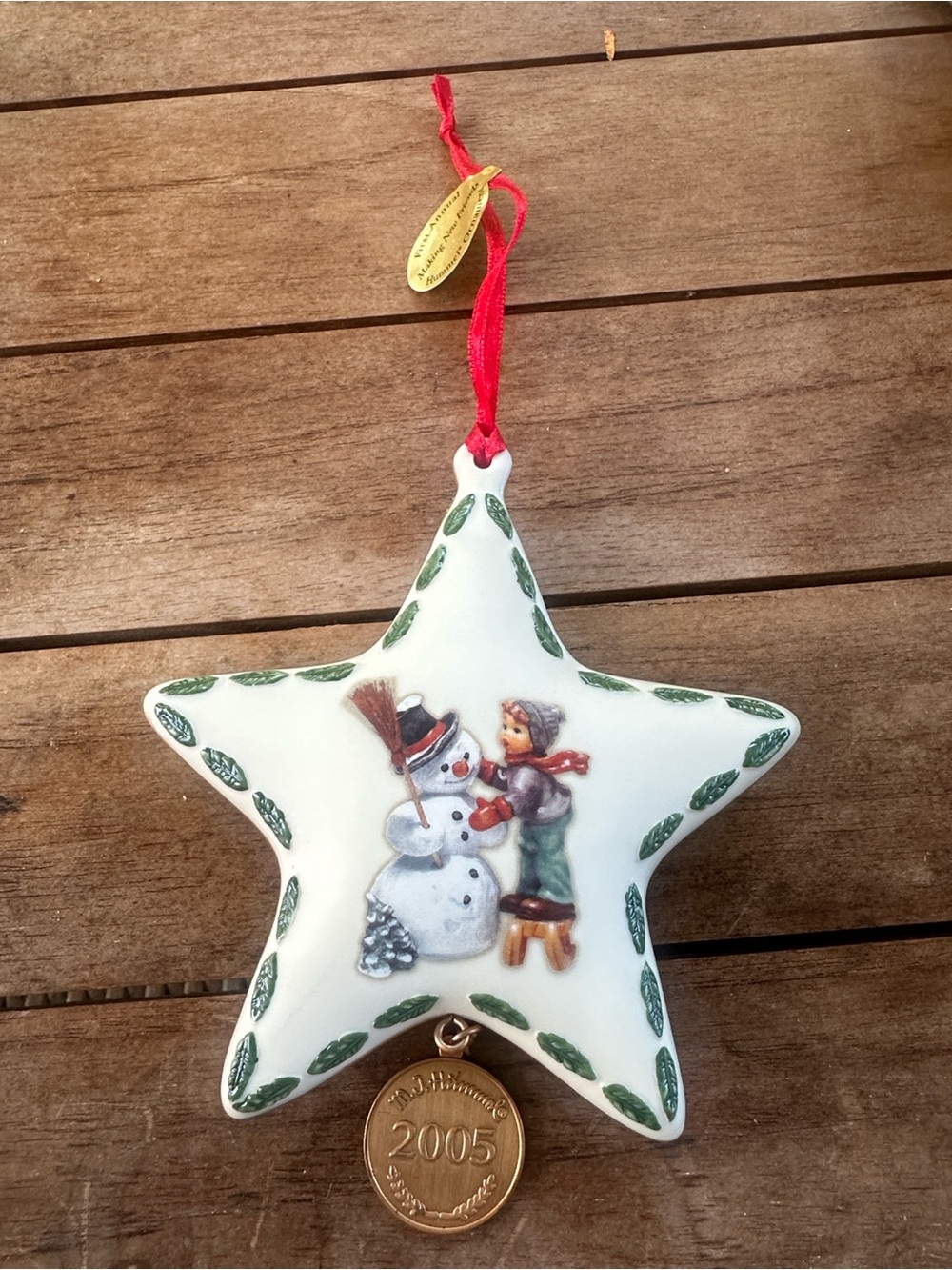 M.J.Hummel “Making New Friends” Vintage Christmas Ornament